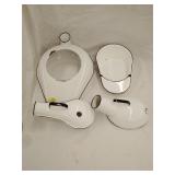 Enamel coated bed pans and urinals
