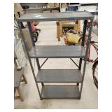 4 tier metal shelf unit 30' x 12' x 58.25'