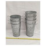(7)Decorative Metal Buckets 7'H