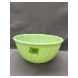 Vintage Green Jadeite Glass Mixing Bowl 9ï¿½