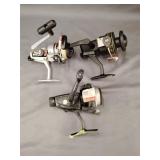 3 fishing reels, garcia cardinal 752,