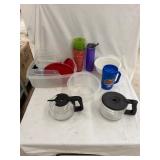 2- BUNN Coffee Carafes, plastic Containers