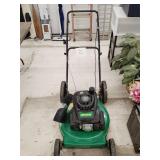Weedeater push mower with 22' cut runs