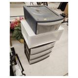 3 Plastic storage units
