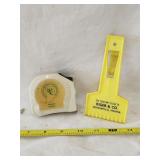 North Central Coop Tape Measure & Kiger Scraper