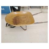Metal tubbed wheel barrow