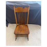 Vintage Wood Rocker 17ï¿½ seat