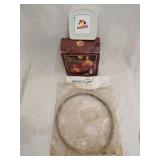 Snow plow cable, oil candles, plastic wonder bread