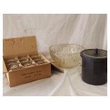 Brockway 12pc Glass Punch Set & Ice Bucket