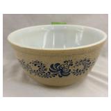 Vintage Pyrex Mixing Bowl 1.5l Homestead tan& blue