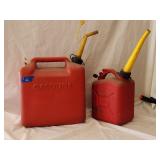 (2) Gas Tanks 5gal & 1.2gal