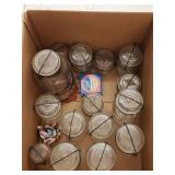 (15) Vintage Jars & Lids Including Ball
