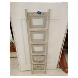 Swinging picture frame, holds 5 pictures