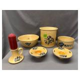 Pfaltzgraff Folk Art Stoneware Assortment