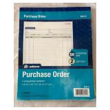 Adams Purchase Order Book 8 3/8ï¿½x10 11/16ï¿½