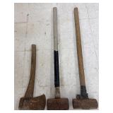 Two - Sledge Hammers 35ï¿½ & Axe 7ï¿½ Blade