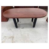 Rolling Wood Conference Table 35.5ï¿½x71ï¿½x29ï¿½