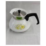 Corningware 6-cup Teapot with floral Bouquet