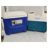(1)Igloo Cooler 28q (1)Playmate Cooler
