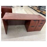 Wood Desk 5- Drawers 23.5ï¿½x71ï¿½x 29ï¿½