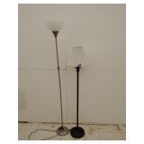 Two floor lamps 71' and 59'
