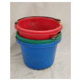 (3) Heavy Duty 6qt Buckets