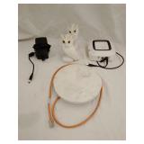 2 ceramic owls Ozark trail solar panel power cord