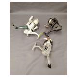 3-fishing reels, Daiwa M10A, Shakespeare