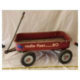 Small Metal Radio Flyer Wagon 9.5'H