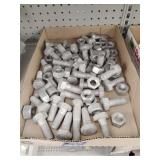 Flat of bolts and nuts