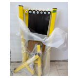 Metal Expandable Baricade Black & Yellow