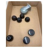 Swivel Plate Caster with Gray Rubber Wheel 3ï¿½