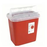 NEW COVIDIEN Sharps Cont.  2gal Always Open Lid
