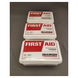 3 New grainger first aid kits