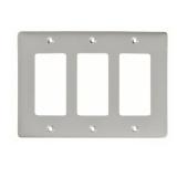 NEW Rocker Wall Plate 3 Gangs 10per Box  Gray(ï¿½3)