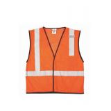 (8) Temp Labor Vest ï¿½ Orange ï¿½ Agency Logo