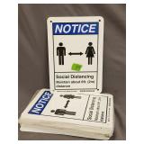 Large Quantity of Plastic Notice Signs 7'ï¿½10'