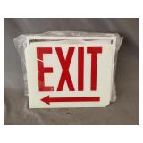 New dual-lite metal frame exit sign 11.5' x 9'