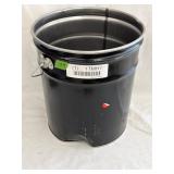 Metal Storage Pail 5gal, has dent