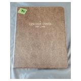 Book of Lincoln Cents 1909 - 1950-S (105 coins)