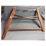 Antique Wooden Buck Saw 34.5ï¿½ wide