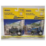(2) NIB Ertl New Holland Metal Tractors