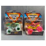 (2) Monster Jam 1:64 Scale Die-Cast Trucks NIB -