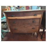 Antique Wooden Dove Tail Dresser 3'Hx38'Lx17'D