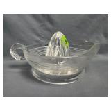Vintage Clear Ribbed Glass Citrus Juice 8ï¿½