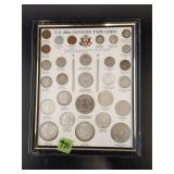 U.S. 20th Century Type Coins in Frame