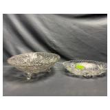 Pressed Glass Footed Bowl 9.25ï¿½ &