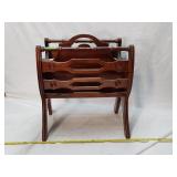 Antique Wooden Magazine Rack 19'Hx16'Wï¿½12.5'D