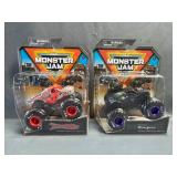 (2) Monster Jam 1:64 Scale Die-Cast Trucks NIB -