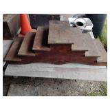 Wood stair display 54.5' x 20.5' x 16.5'